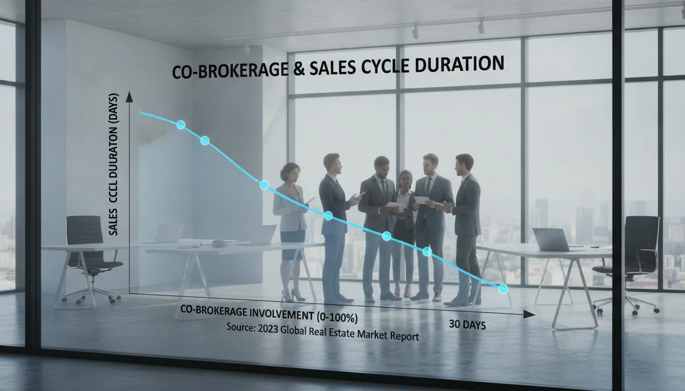 Graph showing the relationship between Co-Brokerage and closing time